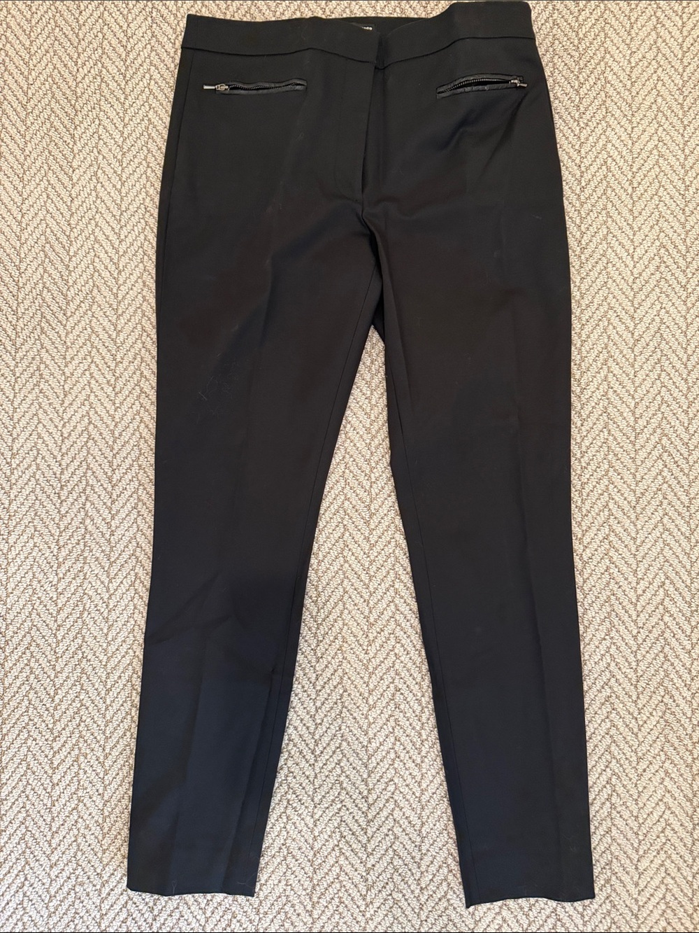 Club Monaco Black Dress Pants with Zip Front Pockets
